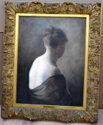 Charles Joseph CHAPLIN
Nuque
Huile sur toile, cadre doré, 72 x 55.5...