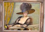 POETSCH
Jeune femme au chapeau
Huile sur toile signée en bas à...