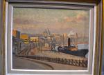 Guy DEZAUNAY (1896-1964)
Le port de Nantes
Huile sur toile signé en...