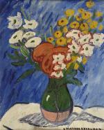 Louis Mathieu VERDILHAN (1875-1928) 
Bouquet de fleurs dans un vase
Huile...