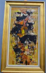 Joel DABIN (1933-2003)
Taureaux sur le plateau de Salamanque
Huile sur toile...