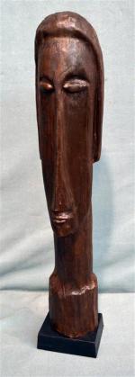 Jules PARESSANT (1917-2001)
Totem ou tête noire d'après un bois H715,...