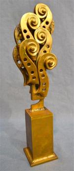 Fernandez ARMAN (1928-2005)
Crosses de violon
Sculpture en bronze poli et signé
Fondeur...