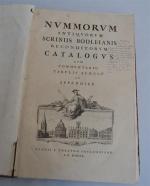 XXX (Fr. WISE)
Nummorum antiquorum scriniis Bodleianis reconditorum catalogus (...).
Oxonii, Theatro...