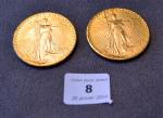 2 pièces or : 20 dollars 1928
