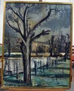 Georges LAPORTE (1926-2000)
L'arbre
Huile sur toile signée en bas à droite
92...