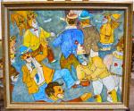 Gérard GOUVRAND (né en 1946)
Les clowns
Huile sur toile signée en...