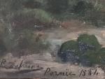 P. DUFRESNE (XIX-XXème)
Pornic, 1884. 
Huile sur toile signée, située et...
