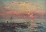 Charles Louis SIGNORET (1867-1932)
Coucher de soleil sur la mer
Huile sur...