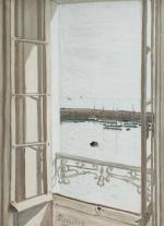 Paul NASSIVET (1904-1977)
L'Ile d'Yeu, la fenêtre ouvert sur la mer...