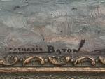 Zacharie BATON (1851-1925)
Tempête menaçante
Huile sur panneau signée en bas à...