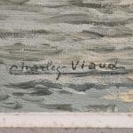 Charles VIAUD (1920-1975)
Concarneau, départ des thoniers
Huile sur toile signée en...