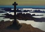 COULIOU (1916-1995)
Ile de Bréhat, calvaire breton
Huile sur toile signée en...