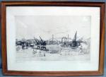 Étienne BOUCHAUD (1898-1989)
Le port de Nantes
Estampe signée
30,5 x 51 cm
