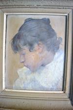 attribué à Luc Olivier MERSON
Portrait de jeune fille
Huile sur toile,...