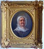 ECOLE FRANCAISE XVIIIème siècle
Portrait de dame
Toile, 27 x 22 cm