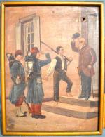 Alfred ROLL (1846-1919)
Scène militaire
Huile sur toile signée en bas à...