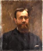 Paul CHABAS (1869-1937)
Portrait d'homme 
Toile dédicacée et signée en haut...