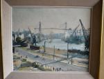 Paul LEMASSON (1897-1971)
Le port de Nantes
Huile sur toile signée en...