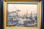 Henri MILOCH (1898-1979)
Bateaux au port (Concarneau ?)
Aquarelle signée en bas...