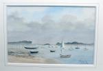 Raoul DECKER (XXème siècle)
Golfe au Morbihan
Aquarelle signée en bas à...