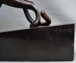 Maurice PROST (1894-1967)
Panthère marchant
Bronze patiné sur socle marbre noir signé...