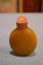 Flacon tabatière marron
Bouchon orange
H: 6,1 cm