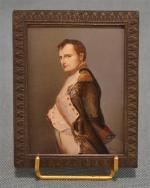 ECOLE FRANCAISE du XIXème siècle
Portrait de Napoléon, vu de profil
Miniature...