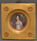 Jean Baptiste LETELLIER (1759-c.1812)
Portrait de femme
Miniature ronde sur ivoire, signée...