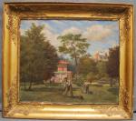 N. ABEL-BOULINEAU (1839-1934)
Le jardin
Huile sur toile signée en bas à...