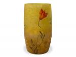 DAUM Nancy
Coquelicots et graminées
Vase en verre à décor émaillé, signé
H.:...