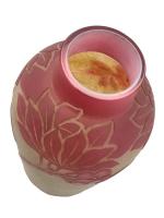 ELRIC
Vase en verre double à décor floral, signé
Dans le goût...