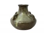 Auguste DELAHERCHE (1857-1940)
Vase en grès émaillé à quatre passants, signé...