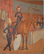 Joseph Emile MILLAUCHAUD (1856-?)
Le cirque, la parade
Huile sur toile signée...
