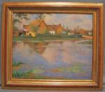 Charles PERRON (1893-1958)
L'étang
Huile sur toile signée en bas à droite,...