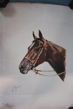 J. RIVET
Têtes de chevaux
4 estampes signées