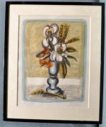 Franz PRIKING (1929-1979)
Le bouquet de fleurs
Lithographie signée et numéroté 49/175