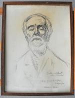 Jules ADLER (1865-1952) 
Etude pour "l'aveugle", 1924
Dessin signé, titré et...
