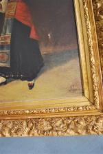 PAPPE
« Danseuse au tambourin »
Huile sur toile signée en bas à droite
Italie,...