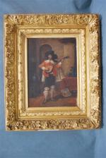 François DUMONT (1893)
« Joueur de mandoline »
Huile sur toile signée en bas...