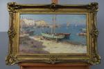 Charles MALFROY (1862-1918)
Bord de cote, méditérannée
Huile sur toile signée en...