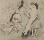 Marie LAURENCIN (1883-1956)
Les trois amies
Eau-forte en couleur, signée en bas...
