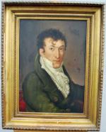 ECOLE FRANCAISE XIXème siècle (Suiveur de Goya)
Portrait de Vincent GUYE,...