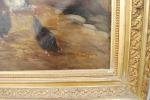 Alexandre DEFAUX (1826-1900)
La basse cour
Huile sur toile signée en bas...
