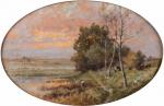 Edouard Michel F. HAMMAN (1850-?)
Marécages au soleil couchant
Huile sur panneau...