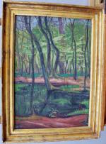 Jean PESKE (1870-1949)
Sous bois
Huile sur toile signée en bas à...