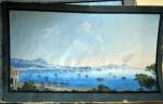 ECOLE NAPOLITAINE
"La baie de Naples"
Gouache, 17 x 32.5 cm