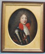 ECOLE FRANCAISE vers 1720 
Suiveur de Mignard
" Portait d'homme en...