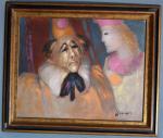 Albert DEMAN (1929-1996)
Les clowns
Huile sur toile signée en bas à...