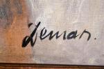 Albert DEMAN (1929-1996)
Les clowns
Huile sur toile signée en bas à...